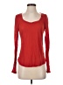 E by Eloise Red Long Sleeve Top Size S - photo 1
