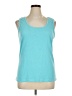 Just Be... Teal Sleeveless T-Shirt Size 1X - photo 1