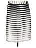 Gianni Bini 100% Polyester Stripes Silver Casual Skirt Size L - photo 2