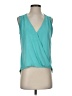 Veronica M. Teal Sleeveless Blouse Size XS - photo 1