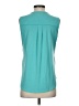Veronica M. Teal Sleeveless Blouse Size XS - photo 2