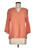 Kenar 100% Rayon Orange 3/4 Sleeve Blouse Size M - photo 1