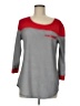 NY Collection Gray 3/4 Sleeve T-Shirt Size M - photo 1