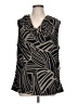 Dana Buchman 100% Polyester Black Sleeveless Blouse Size L - photo 1