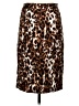 Venus Animal Print Brown Silk Skirt Size 2 - photo 1