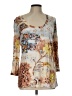 Venus Tan Ivory 3/4 Sleeve Blouse Size L - photo 1