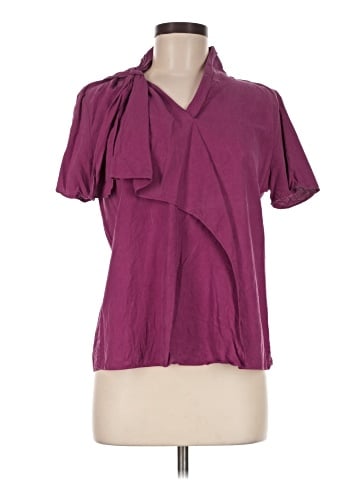 Winter Silks Short Sleeve Silk Top (view 1)