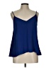 Aqua 100% Polyester Blue Sleeveless Blouse Size L - photo 1