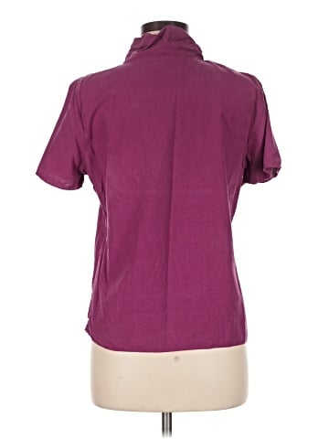 Winter Silks Short Sleeve Silk Top (view 2)