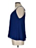 Aqua 100% Polyester Blue Sleeveless Blouse Size L - photo 5