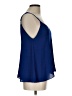 Aqua 100% Polyester Blue Sleeveless Blouse Size L - photo 4