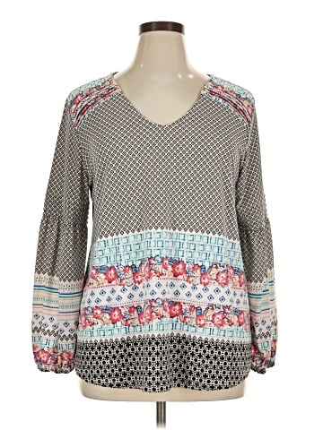 Style&Co Long Sleeve Blouse (view 1)