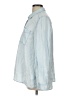 Express 100% Lyocell Blue Long Sleeve Button-Down Shirt Size L - photo 5
