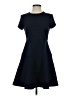 Eliza J 100% Polyester Solid Blue Casual Dress Size 4 (petite) - photo 1