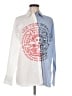 Stella McCartney Graphic White Blue Long Sleeve Button-Down Shirt Size EU (IT) 42 / US 6 - photo 1