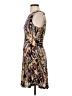 Collective Concepts Print Brown Casual Dress Size S (petite) - photo 5