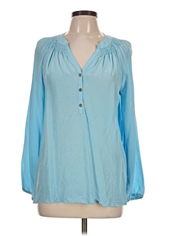 Lilly Pulitzer Long Sleeve Silk Top (view 1)