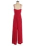 Black Halo Solid Red Jumpsuit Size 2 - photo 2