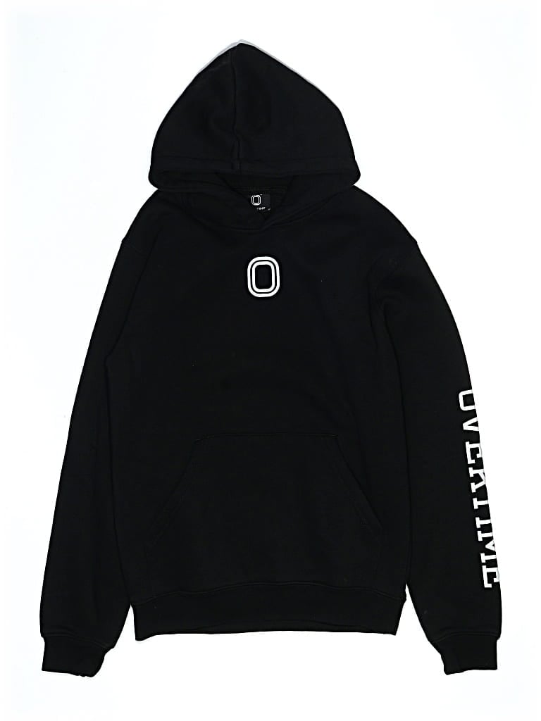 Pre-owned Overtime Kids' Pullover Hoodie In Black