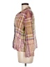 Pendleton 100% Linen Plaid Tan 3/4 Sleeve Button-Down Shirt Size Med Petite - photo 5