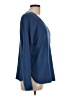 Elliott Lauren Blue Long Sleeve Top Size L - photo 4