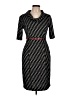 Connected Apparel Houndstooth Black Casual Dress Size 10 (petite) - photo 1