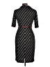 Connected Apparel Houndstooth Black Casual Dress Size 10 (petite) - photo 2