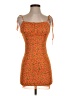 Motel Orange Cocktail Dress Size XS - photo 1