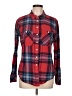 Sanctuary Plaid Red Long Sleeve Button-Down Shirt Size L - photo 1
