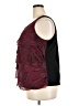 Croft & Barrow 100% Polyester Burgundy Tank Top Size 1X - photo 5