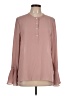 Rose + Olive 100% Polyester Pink Long Sleeve Blouse Size L - photo 1