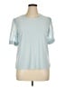 CeCe Teal Short Sleeve Top Size XL - photo 1