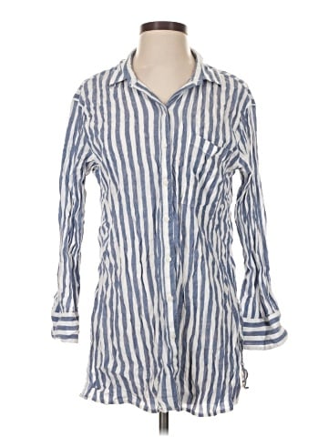 Aerie 3/4 Sleeve Button-Down Shirt (view 1)