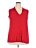 Sejour Red Sleeveless Top Size 2X - photo 1