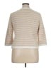Doncaster Collection 100% Cotton Stripes Tan Ivory Jacket Size 14 - photo 2