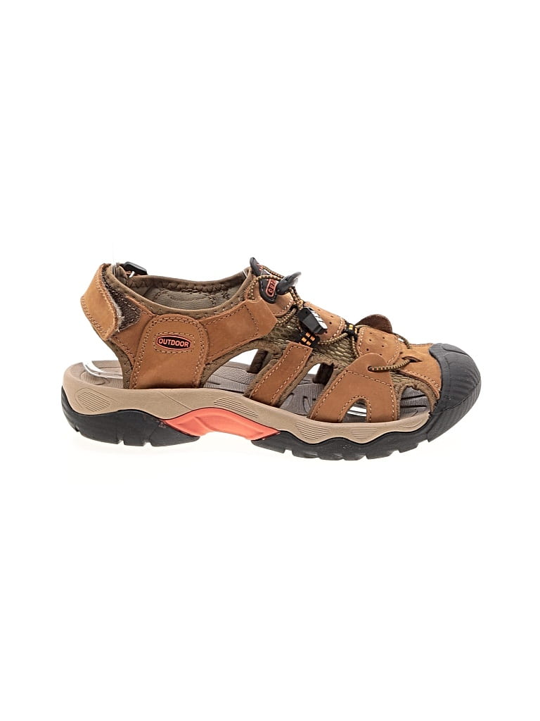 Pre-owned Assorted Brands Sandals In Brown