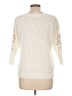 Ann Taylor LOFT Floral Ivory Pullover Sweater Size L - photo 2