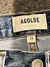 AGOLDE 100% Cotton Hearts Blue Jeans Size 24 waist - photo 7