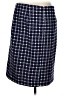 Talbots Outlet Houndstooth Blue Formal Skirt Size 12 - photo 2