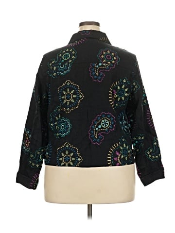 Carole Little 3/4 Sleeve Button-Down Shirt (view 2)