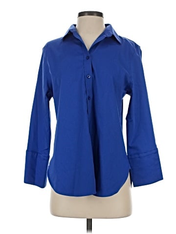 Chico's 3/4 Sleeve Button-Down Shirt (view 1)