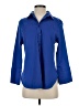 Chico's Blue 3/4 Sleeve Button-Down Shirt Size Sm (0.5) - photo 1