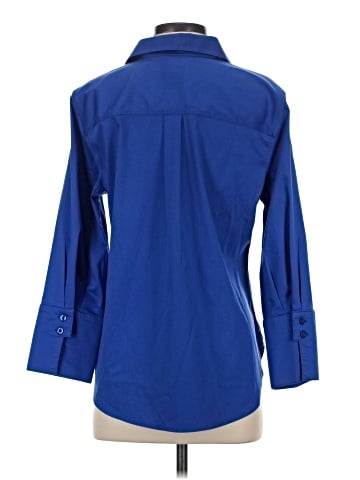 Chico's 3/4 Sleeve Button-Down Shirt (view 2)