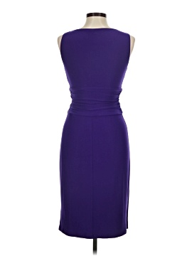 chaps formal dresses CHAPS Women's Blue/Black Floral Long Sleeve Stretch Midi Dress Size PM