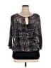 Jennifer Lopez 100% Polyester Black 3/4 Sleeve Blouse Size XL - photo 1