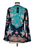 Tolani Floral Teal Long Sleeve Blouse Size XS - photo 2