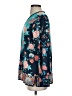Tolani Floral Teal Long Sleeve Blouse Size XS - photo 5