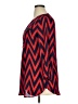 Wishful Park 100% Polyester Chevron-herringbone Red 3/4 Sleeve Blouse Size XL - photo 5
