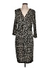 Escada Animal Print Brown Casual Dress Size EU 42 / US 12 - photo 1