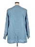 Soft Surroundings Leopard Print Blue 3/4 Sleeve Blouse Size 2X - photo 2